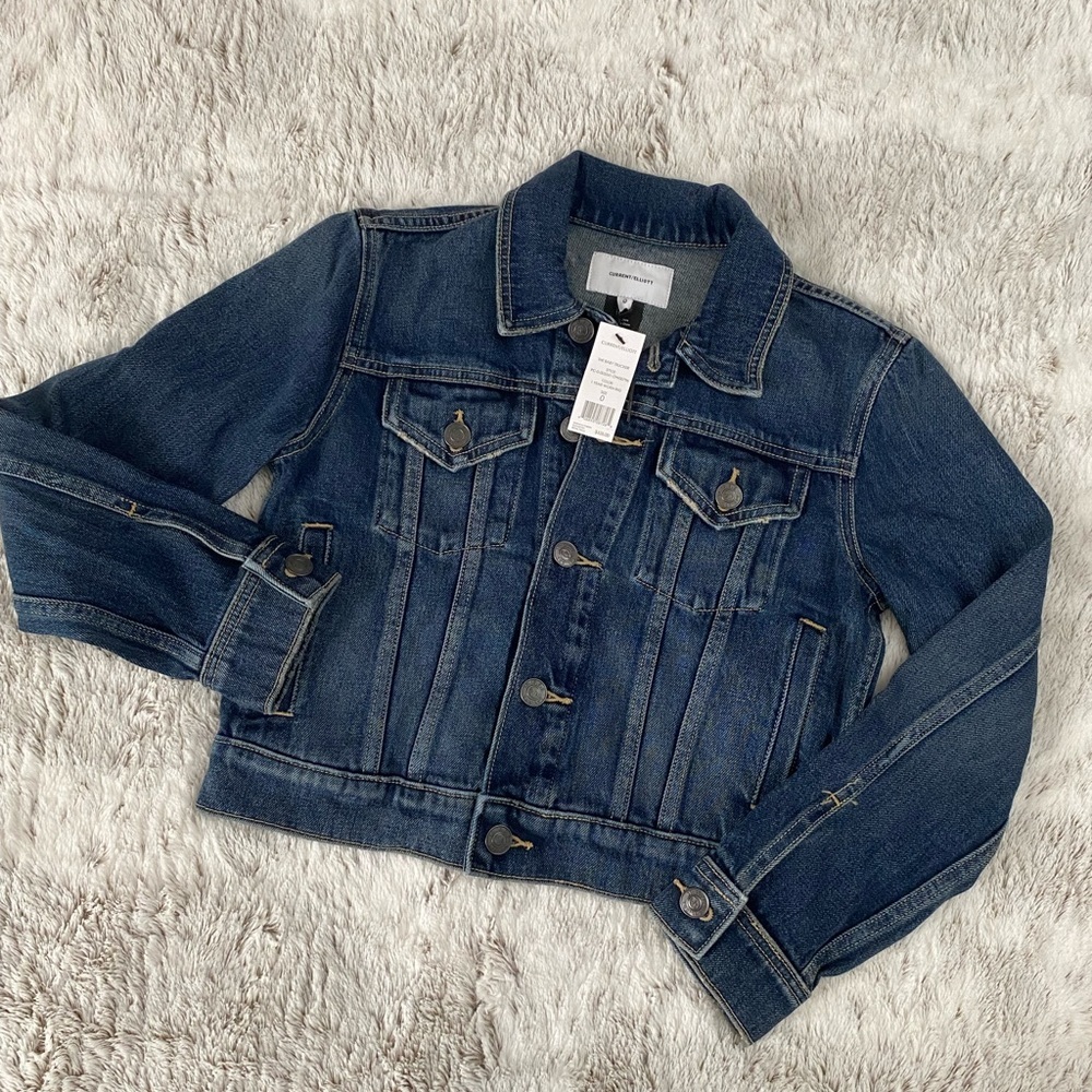 NWT Current/Elliot The Baby Trucker Denim Jacket | Current/Elliot Denim Jacket